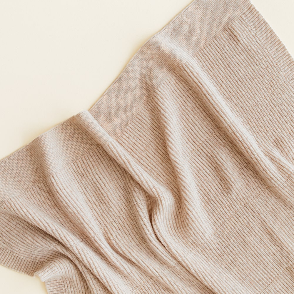 Hvid Wollen Deken Gaston 100 x 140 cm- Soft Beige Hvid