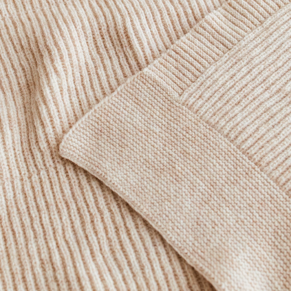 Hvid Wollen Deken Gaston 100 x 140 cm- Soft Beige Hvid