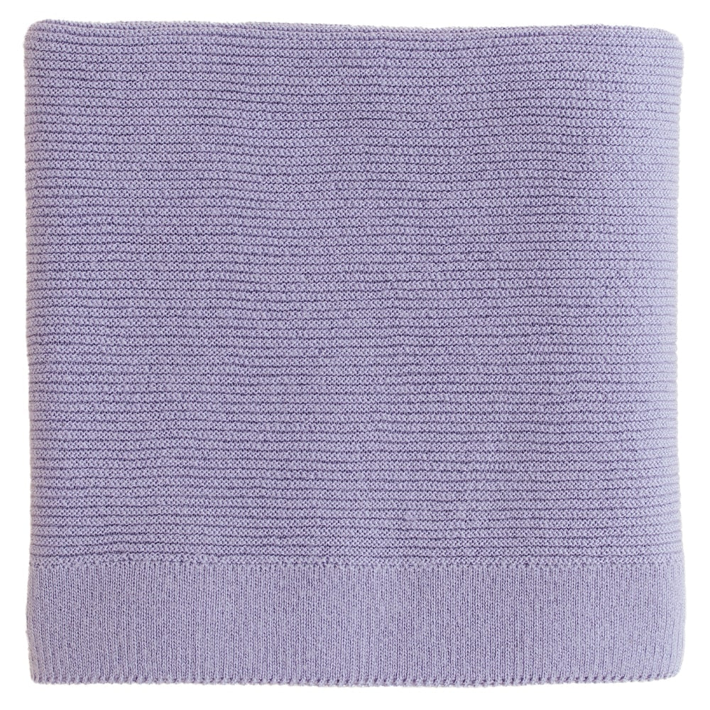 Hvid Wollen Deken Gust 70 x 95 cm - Lila Hvid