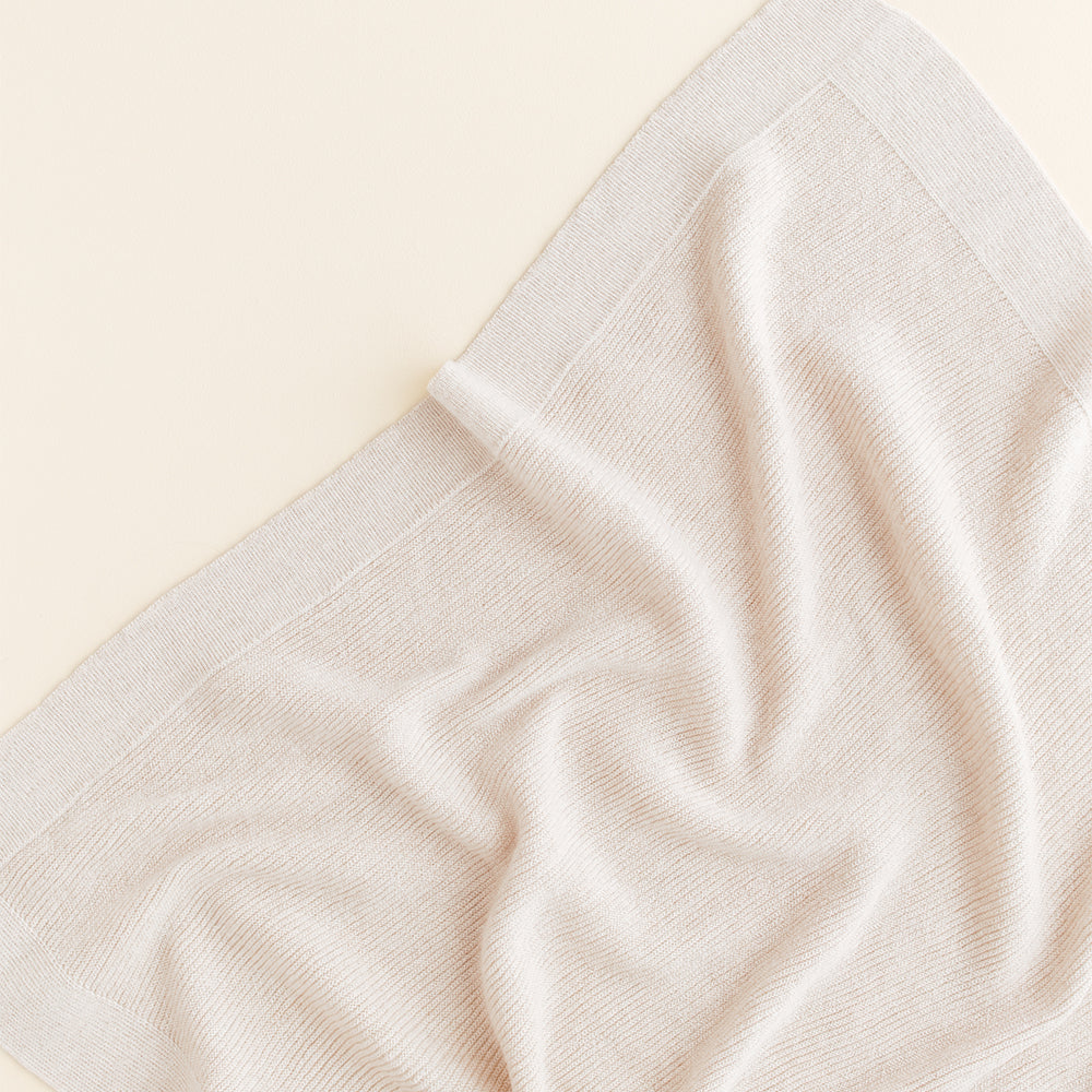 Hvid Wollen Deken Gust 70 x 95 cm - Cream Hvid