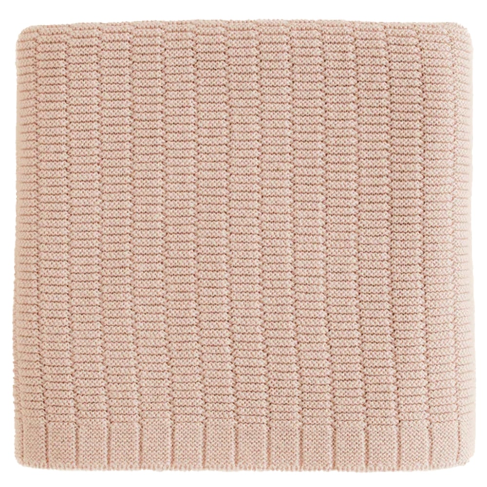 Hvid Wollen Deken Ida 70 x 95 cm - Apricot