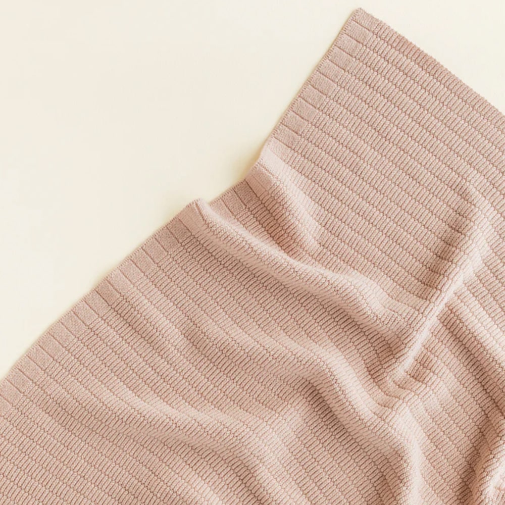 Hvid Wollen Deken Ida 70 x 95 cm - Apricot