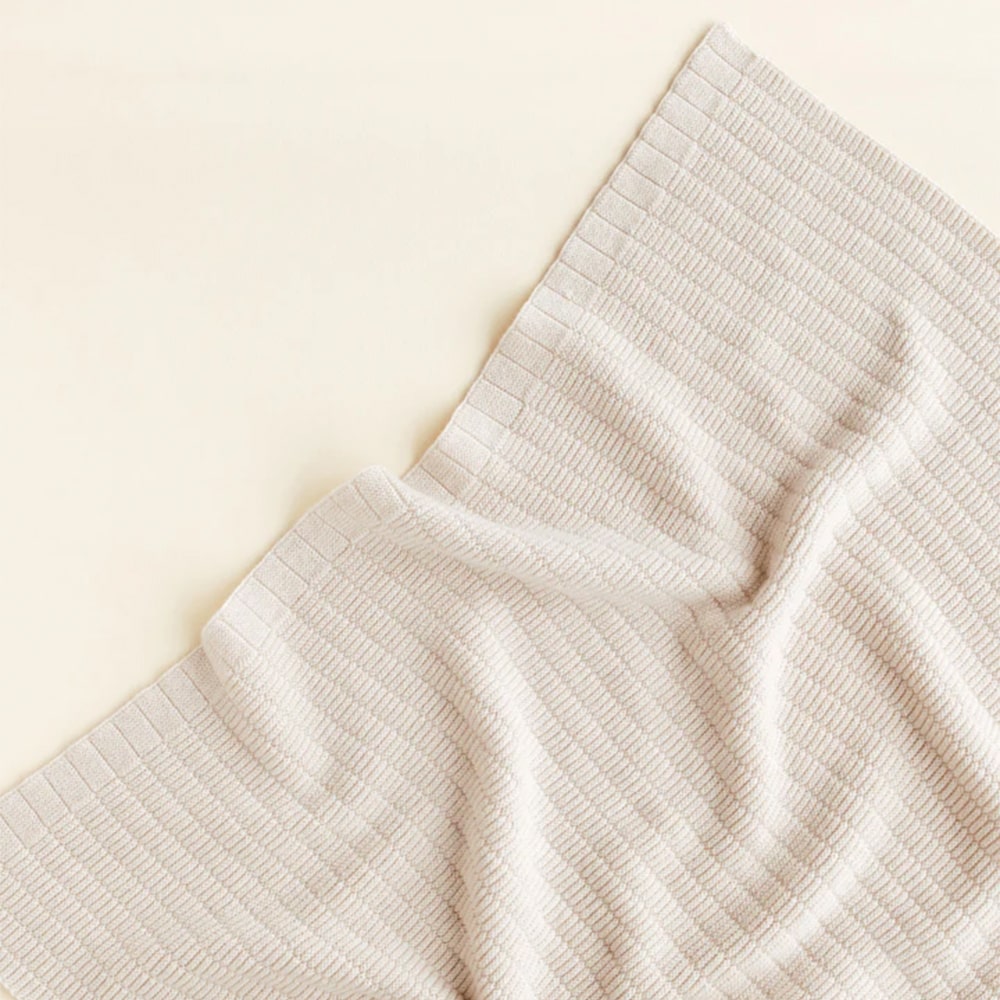 Hvid Wollen Deken Ida 70 x 95 cm - Cream
