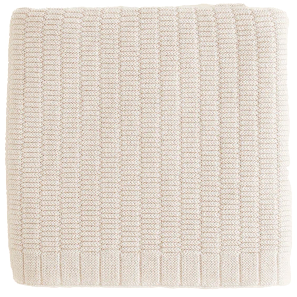 Hvid Wollen Deken Ida 70 x 95 cm - Cream