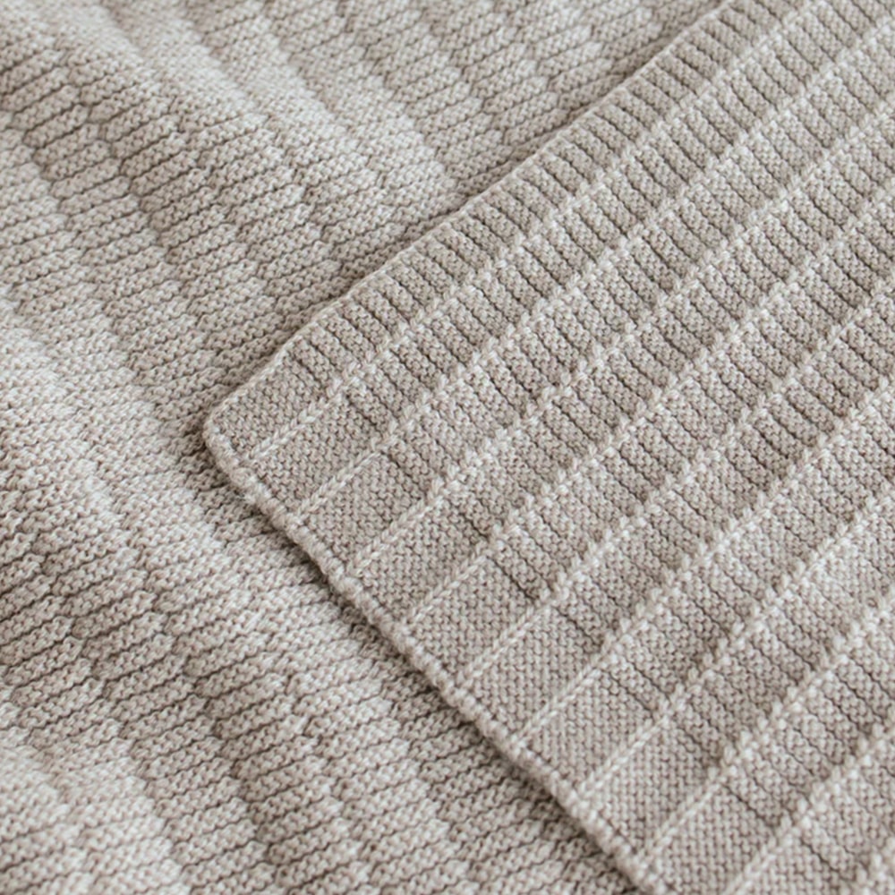 Hvid Wollen Deken Ida 70 x 95 cm - Pebble