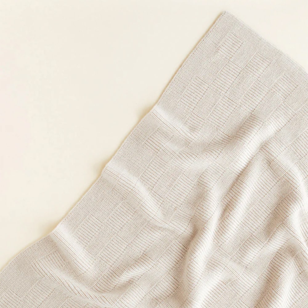 Hvid Wollen Deken Ivy 70 x 95 cm - Cream