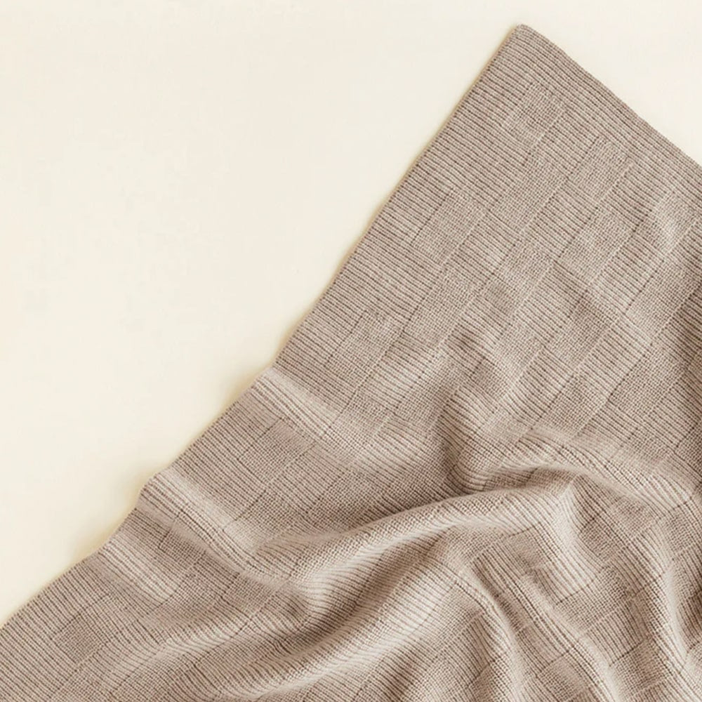 Hvid Wollen Deken Ivy 70 x 95 cm - Pebble