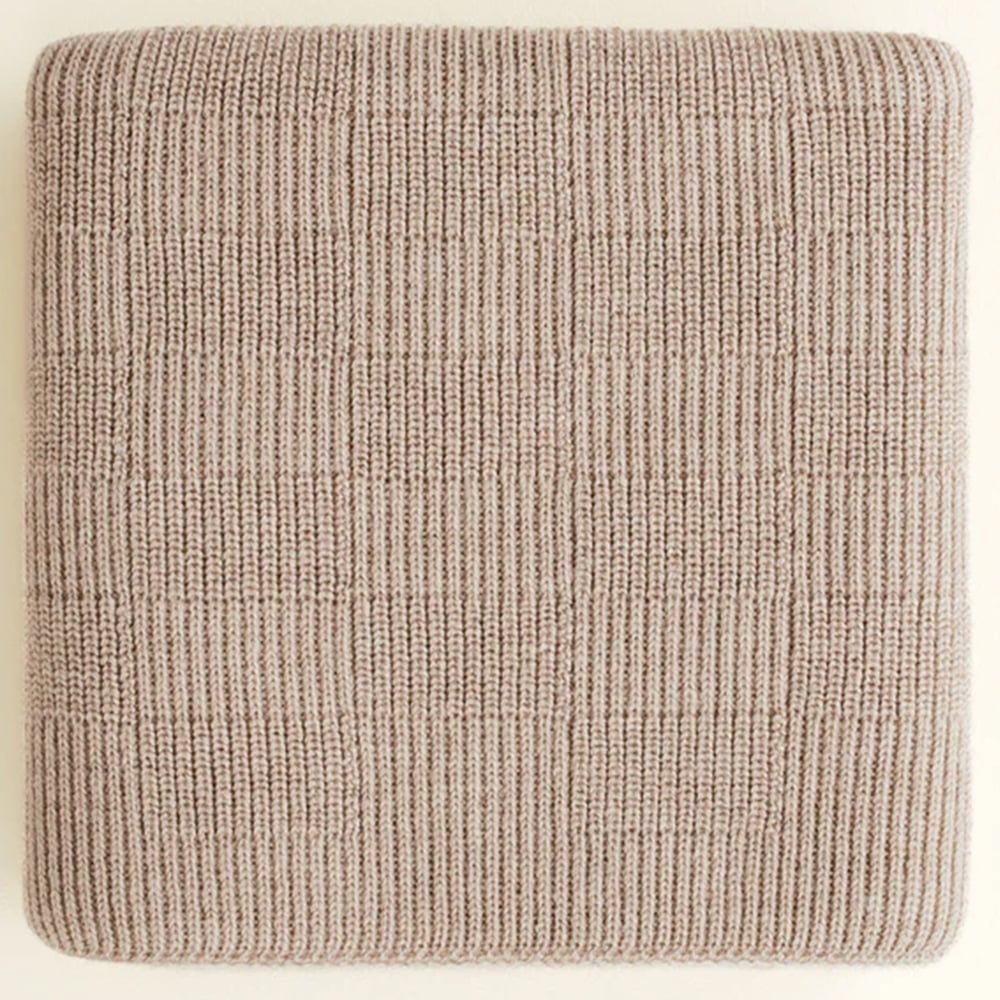 Hvid Wollen Deken Ivy 70 x 95 cm - Pebble