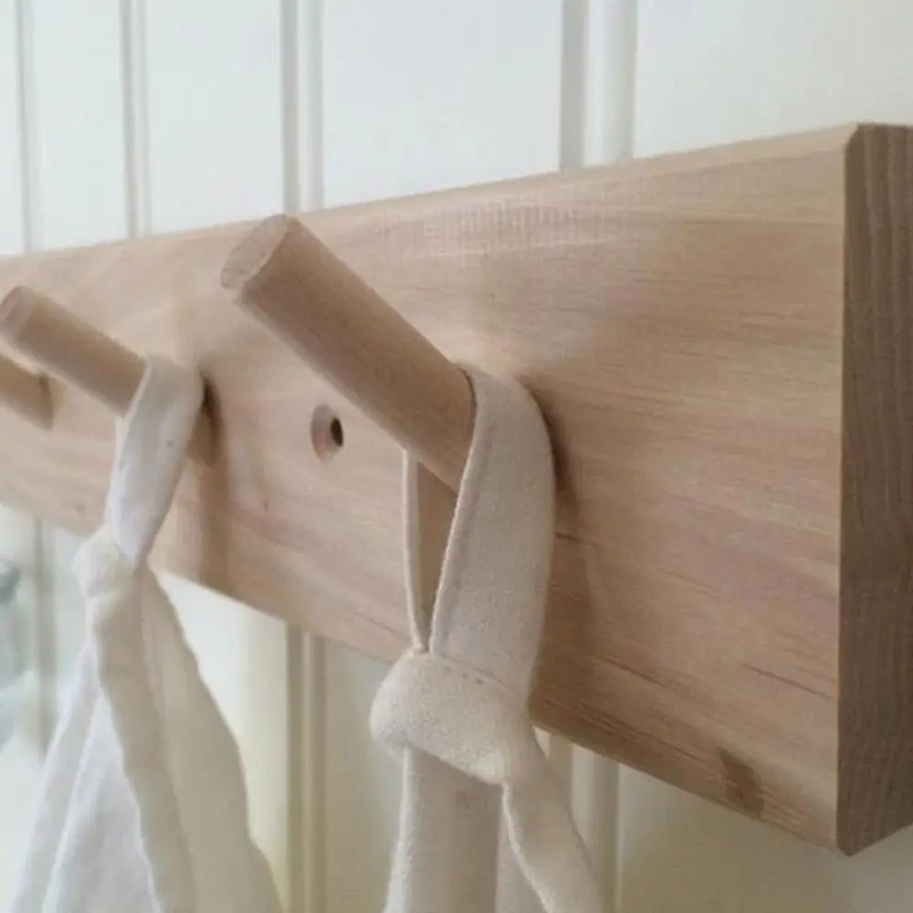 Iris Hantverk Houten Kapstok Met 7 Haken Iris Hantverk