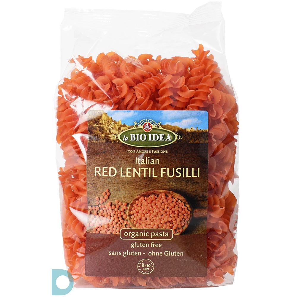 La Bio Idea Fusilli Rode Linzen 250GR Biomarkt