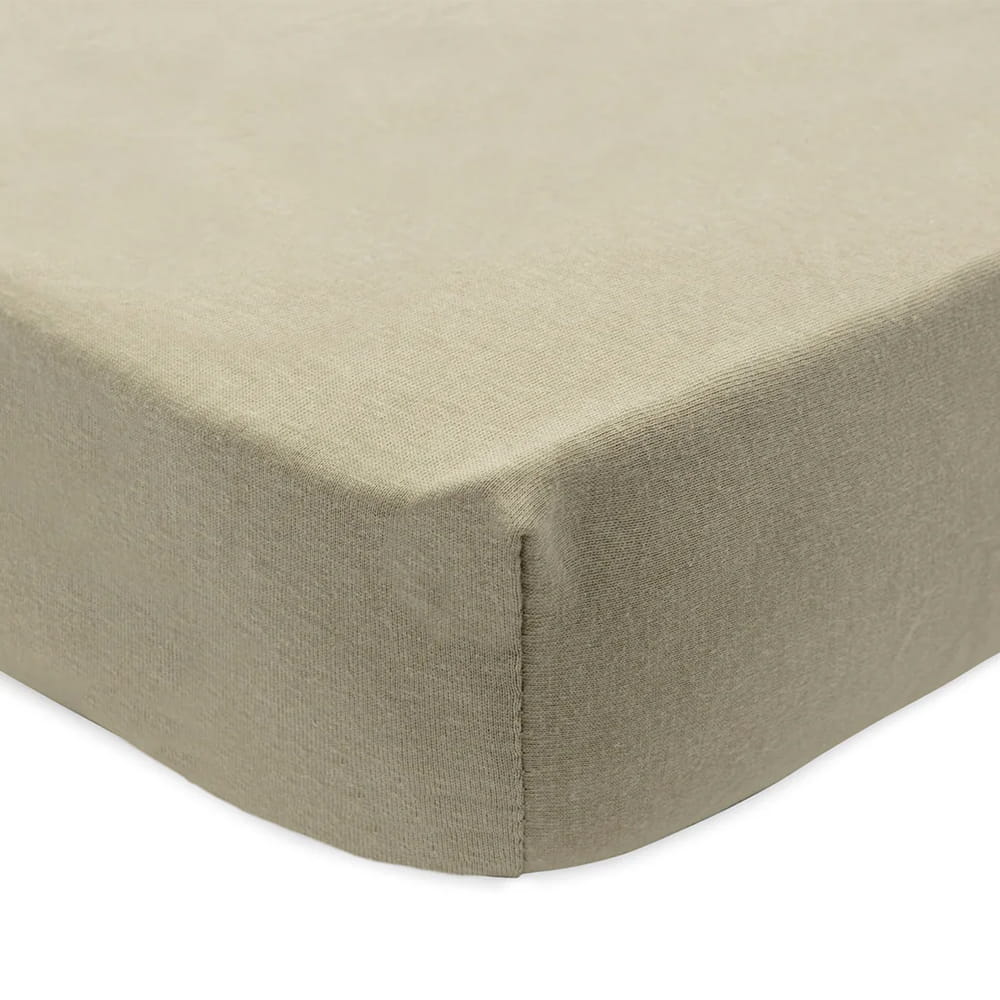 Jollein Fitted Sheet Cot Jersey 60x120cm Storm Grey 2 Pieces