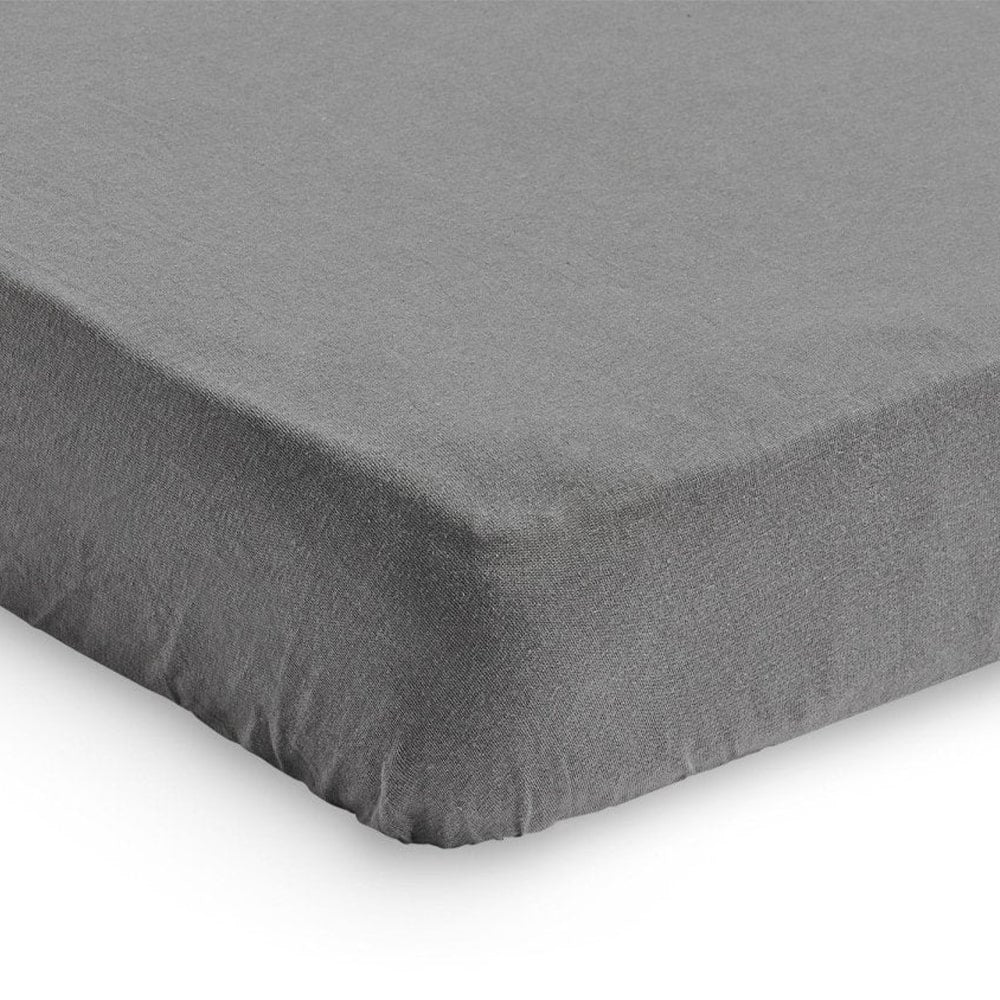 Jollein Hoeslaken Ledikant Jersey 60x120cm Storm Grey 2 Stuks