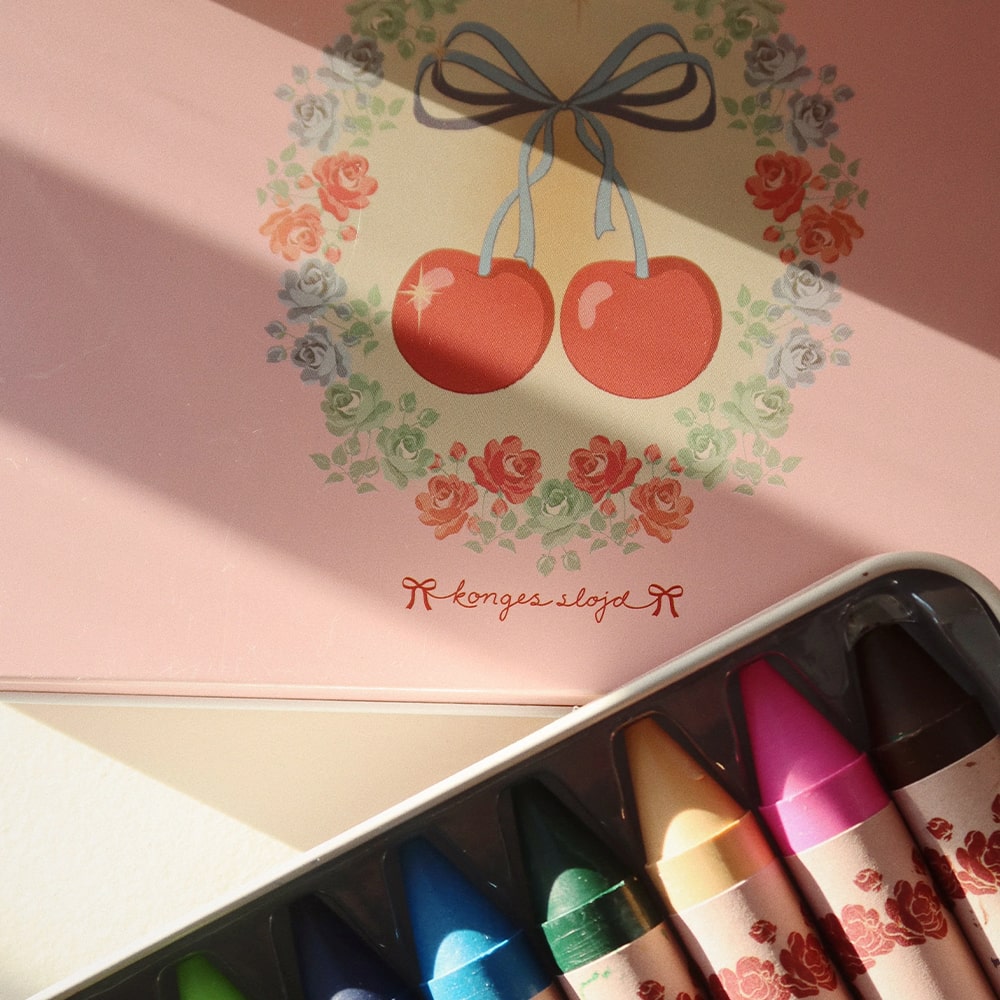 Konges Slojd Bijenwaskrijtjes 10 Stuks - Cherry Bow Konges Slojd