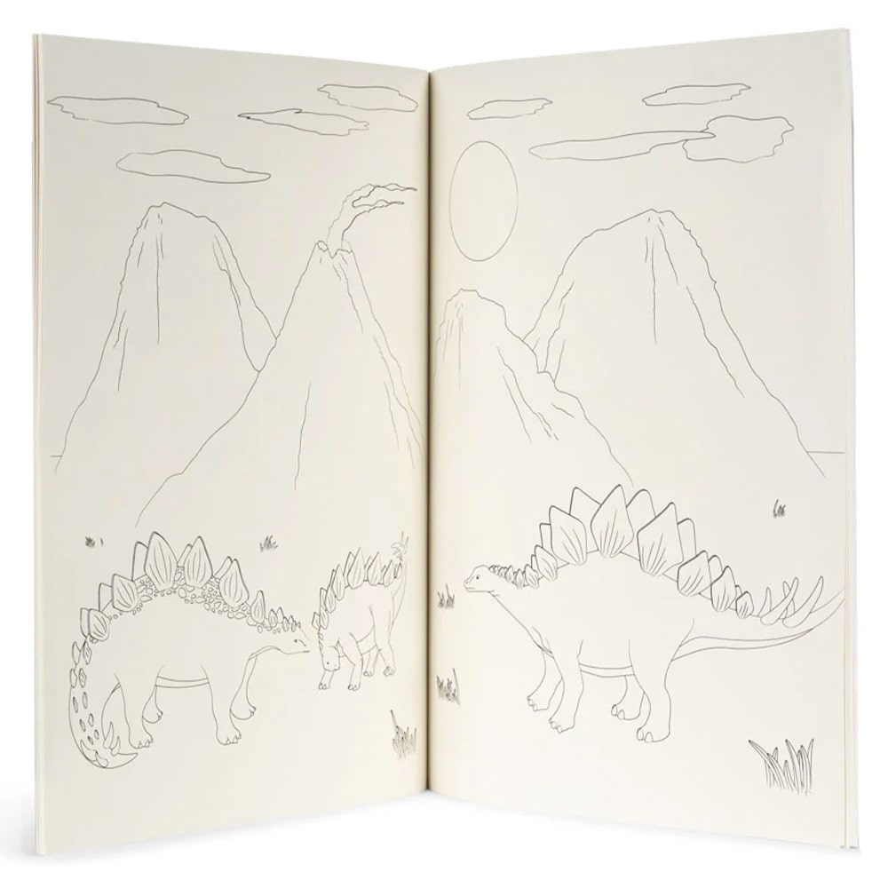 Konges Slojd Kleurboek en Kleurpotloden - Dino Konges Slojd
