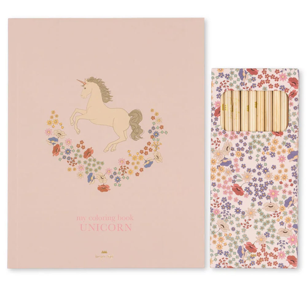 Konges Slojd Kleurboek en Kleurpotloden - Unicorn Konges Slojd