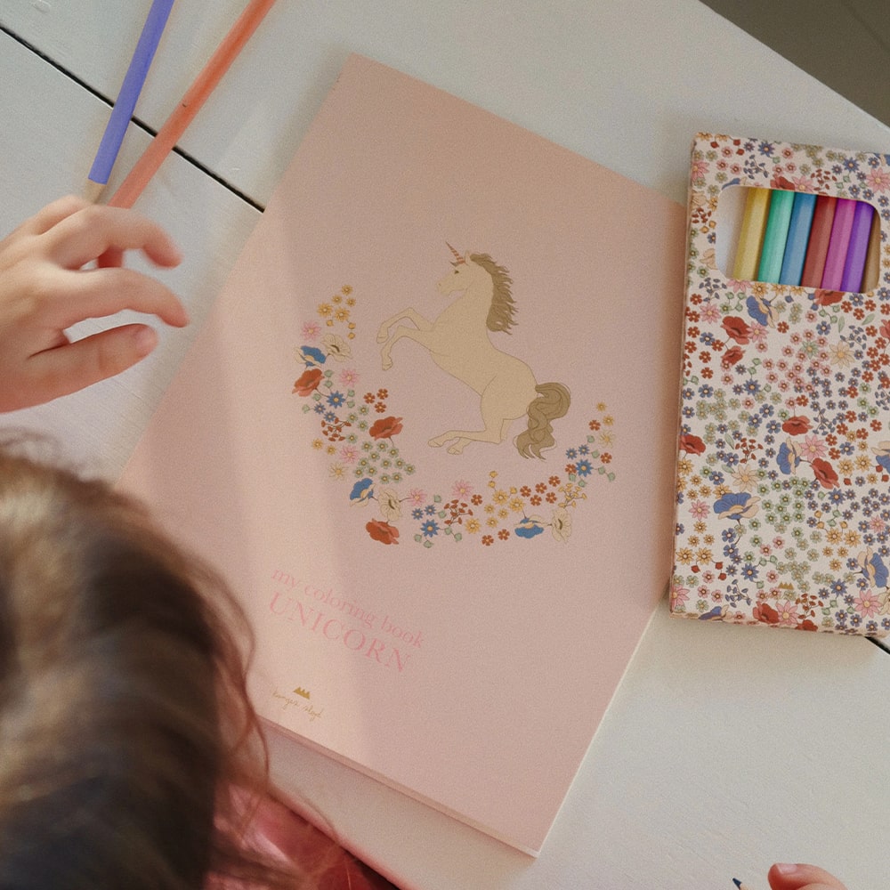 Konges Slojd Kleurboek en Kleurpotloden - Unicorn Konges Slojd