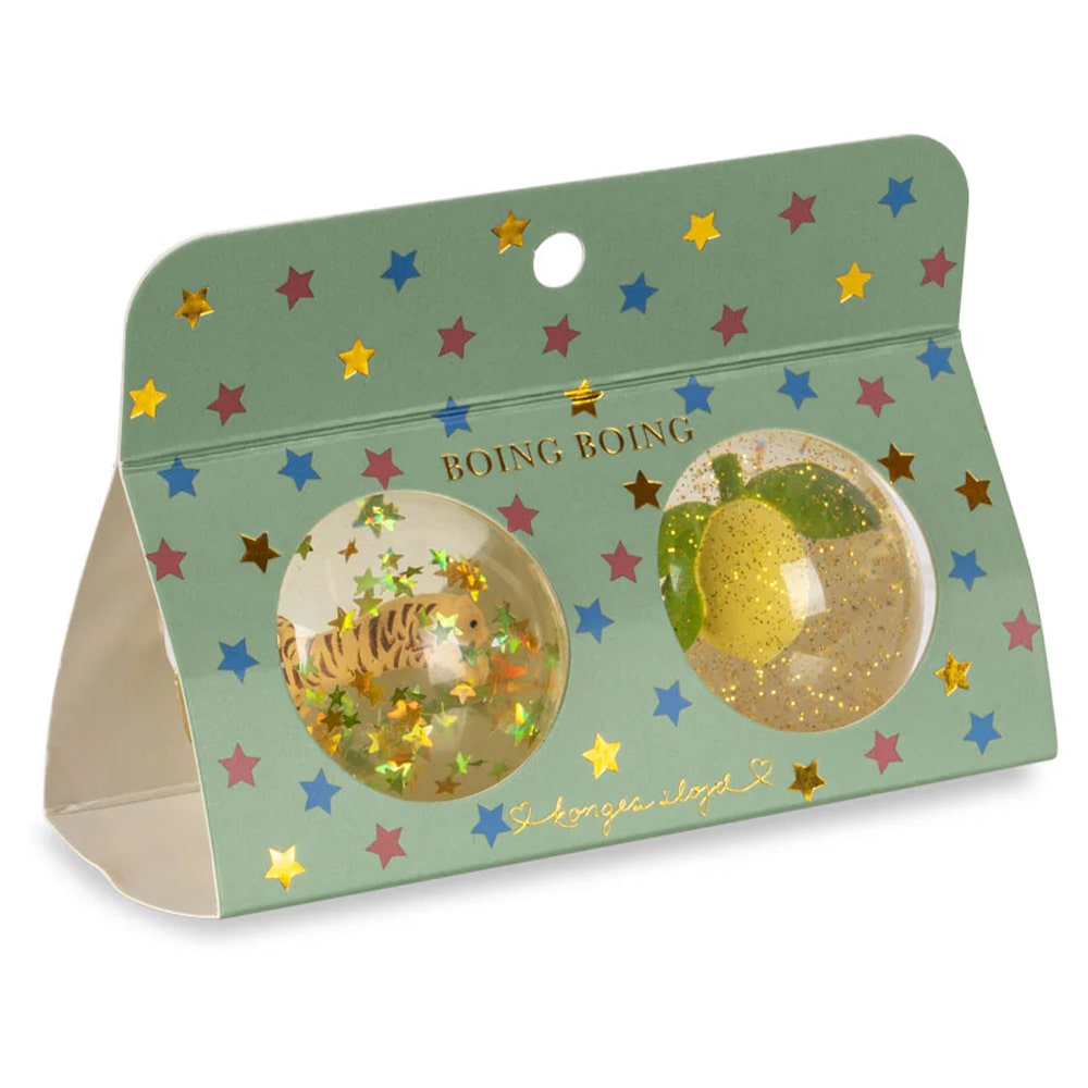 Konges Slojd Stuiterballen 2 Stuks - Lemon /Tiger Konges Slojd