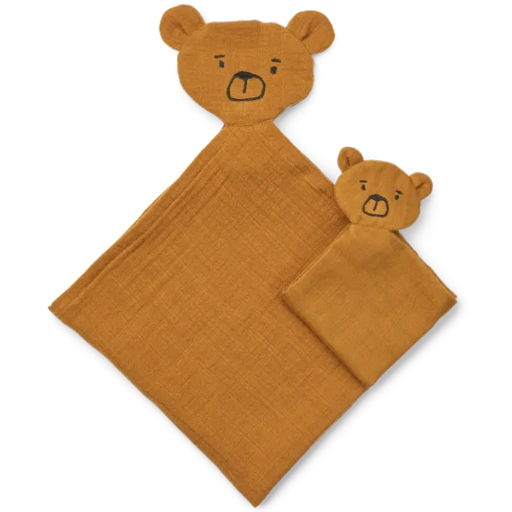 Liewood Alya Bear Cuddle Cloth Set - Golden Caramel Liewood