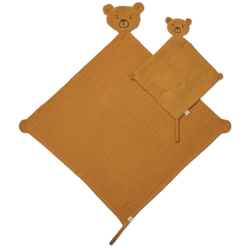 Liewood Alya Bear Cuddle Cloth Set - Golden Caramel Liewood