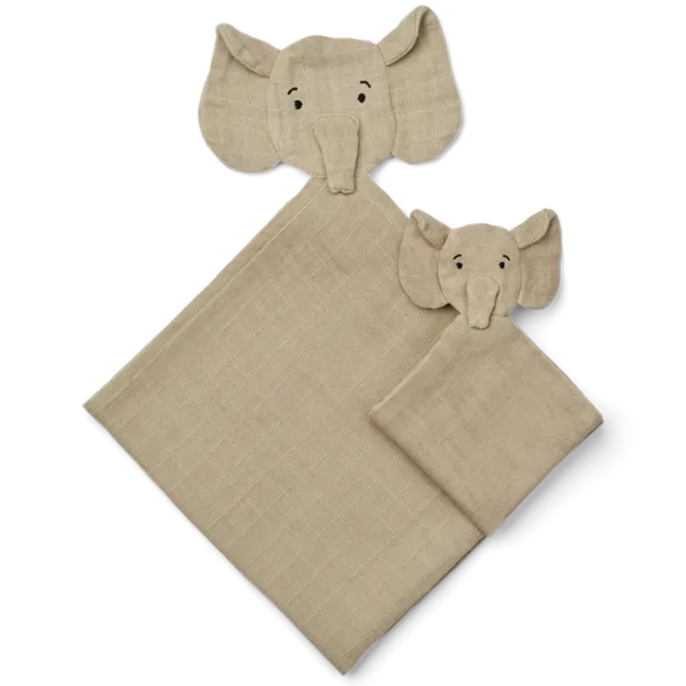 Liewood Alya Elephant Cuddle Cloth Set - Mist Liewood