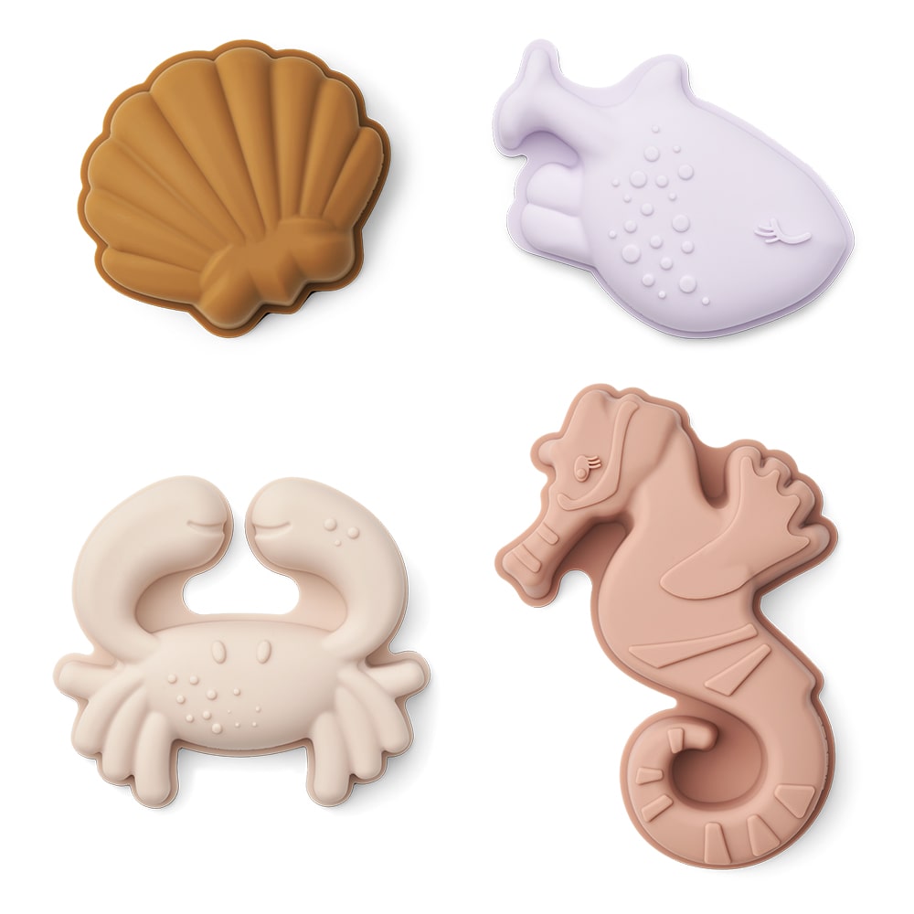 Liewood Gill Zandvormpjes 4 Pack - Sea Creature / Sandy