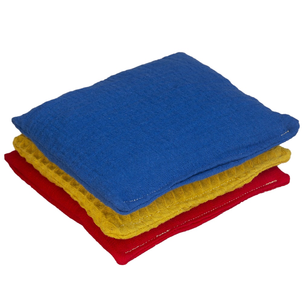 Little Botanic Sensorische Pittenzakjes 3 Stuks - Regenboog Little Botanic Label