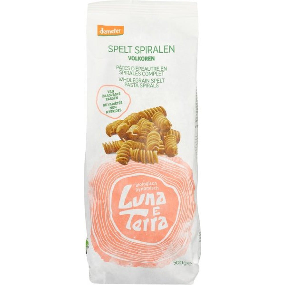 Spelt Volkoren Pasta Spiralen 500g - Luna E Terra Biomarkt
