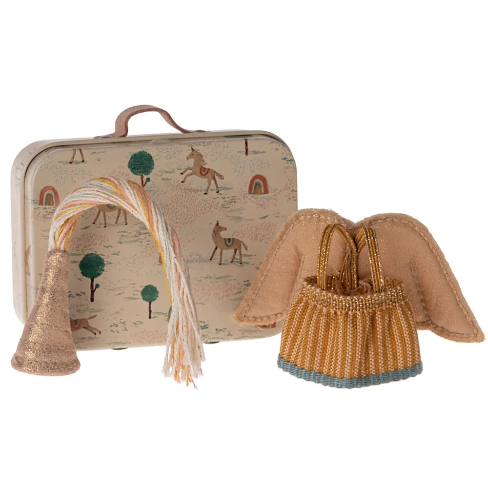 Maileg Feeën Kleding in Koffer - Kleine Zus Muis Maileg
