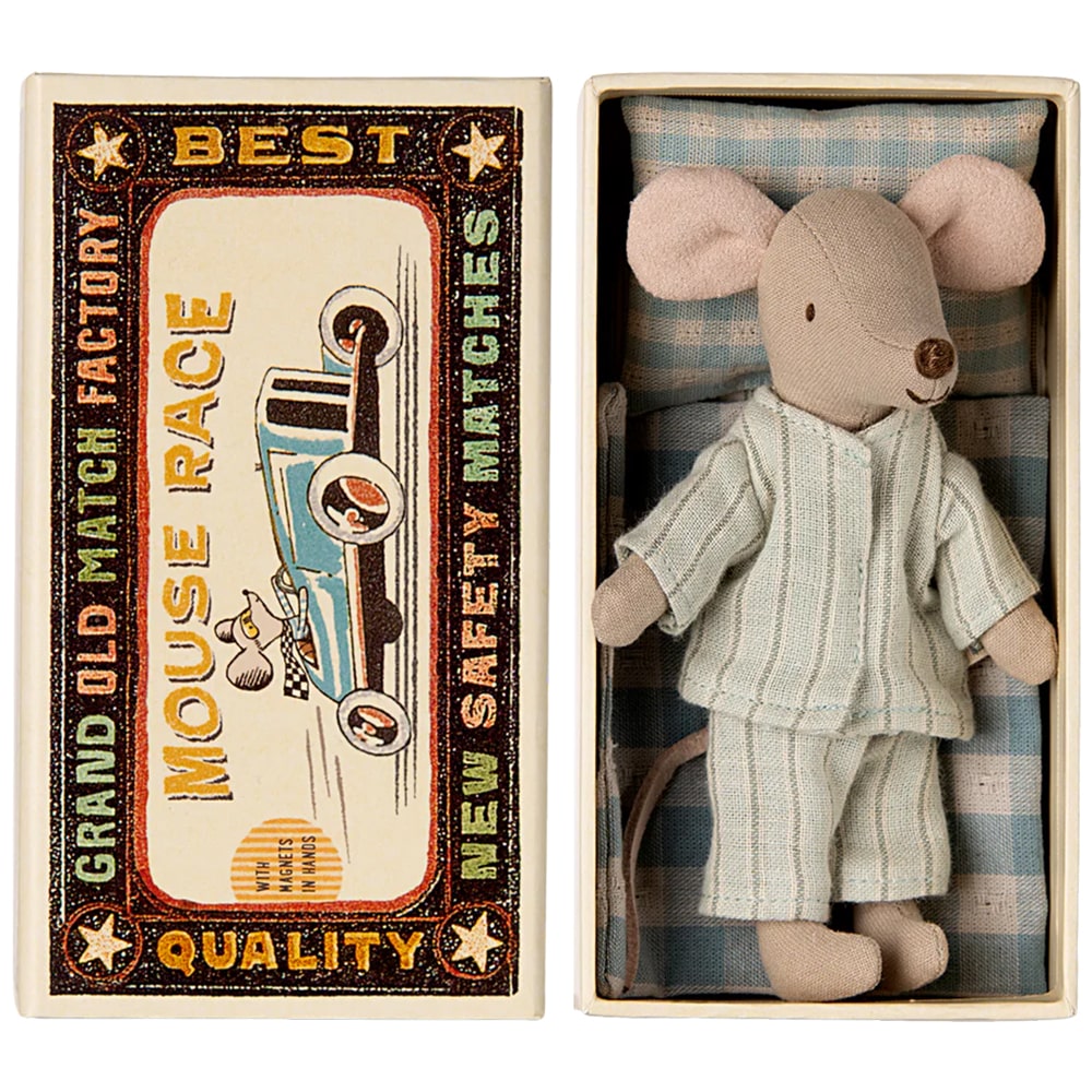 Maileg Grote Broer Muis in Luciferdoosje Maileg