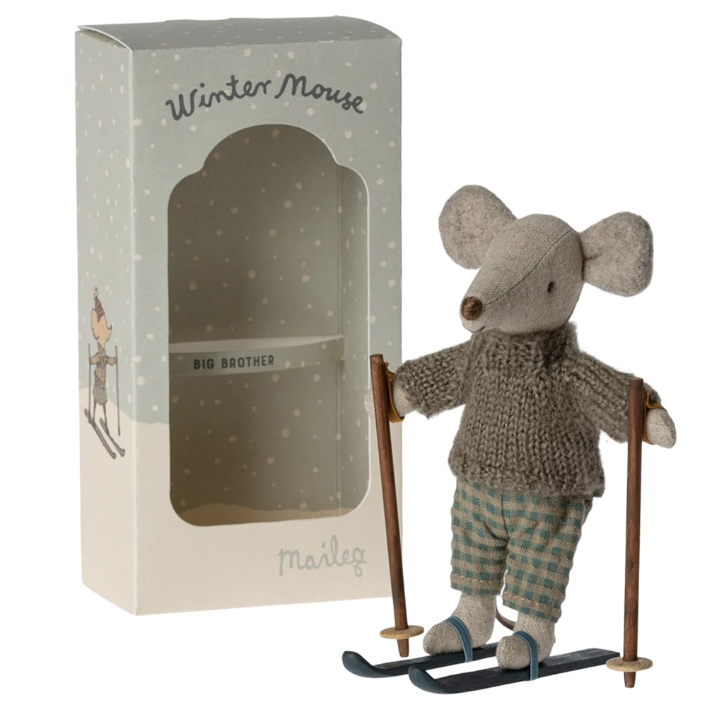 Maileg Muis Met Ski Set - Grote Broer