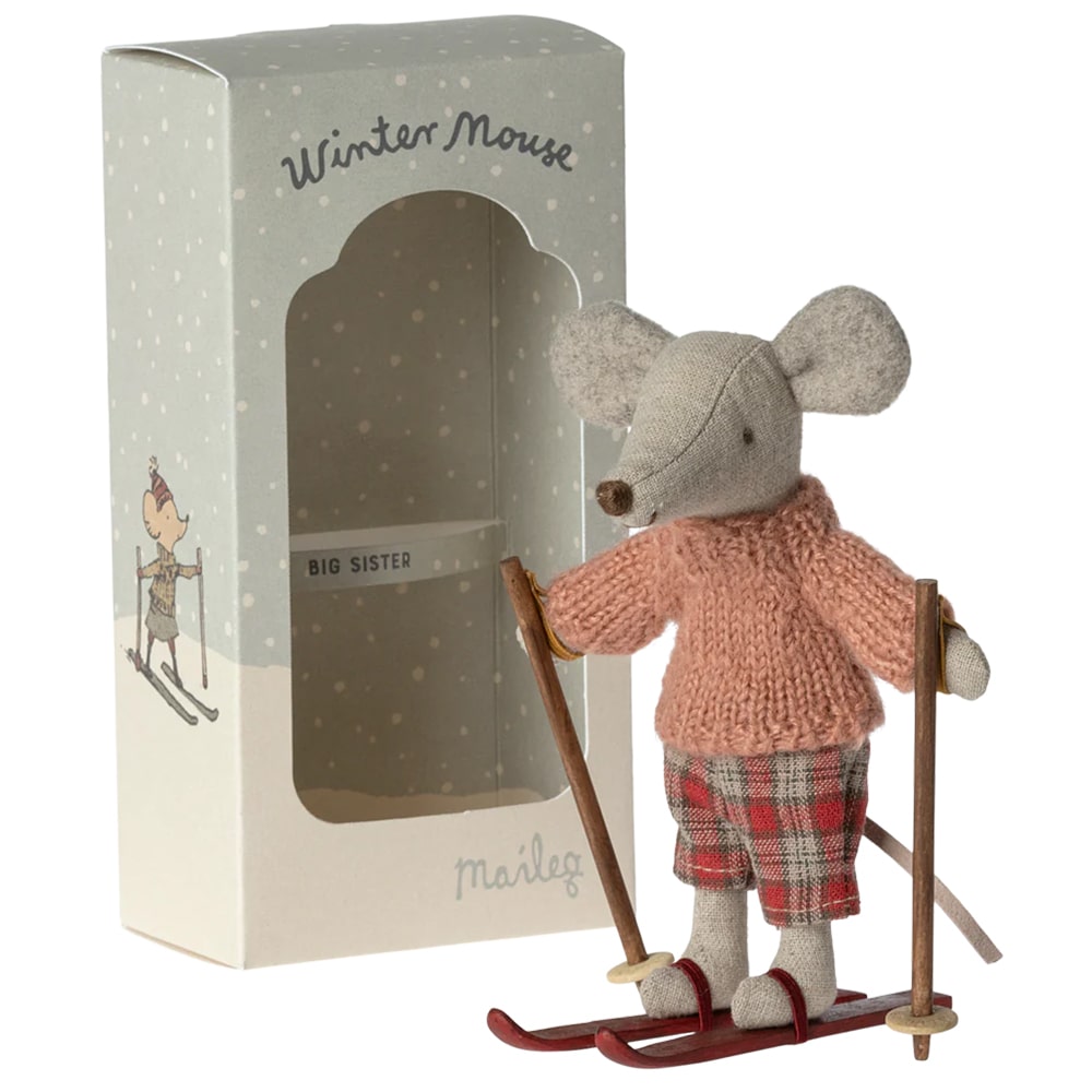 Maileg Muis Met Ski Set - Grote Zus