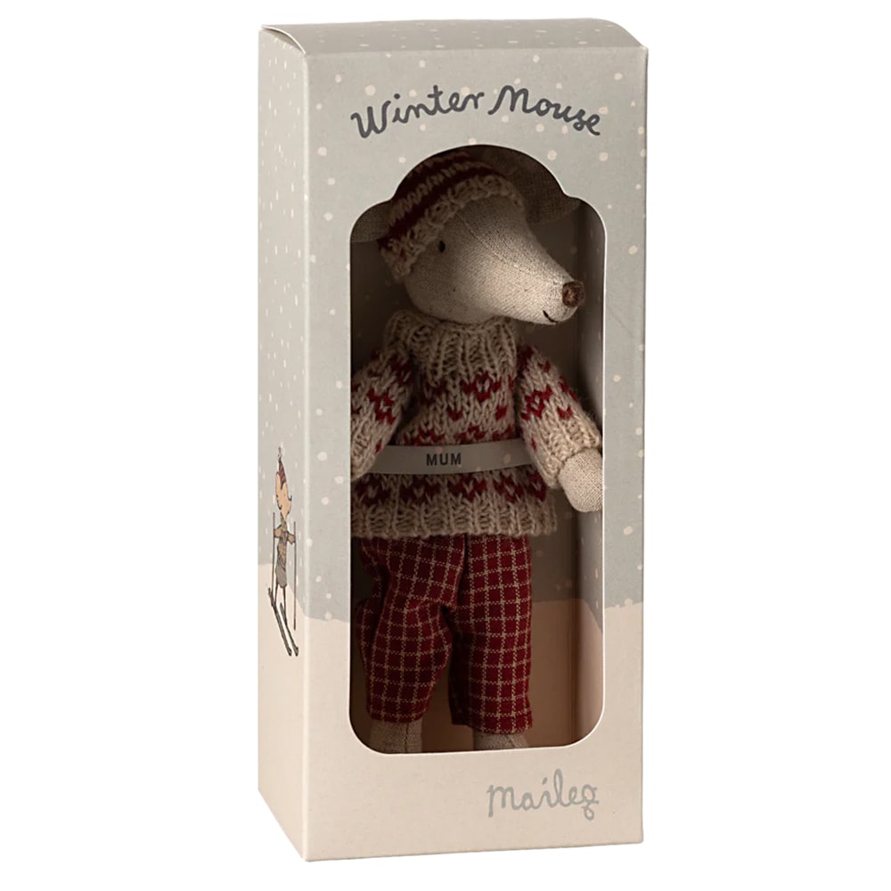 Maileg Winter Muis Met Ski Set - Moeder