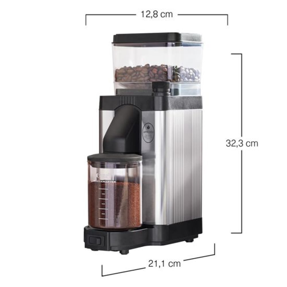 Moccamaster Koffiemolen KM5 Gepolijst Zilver