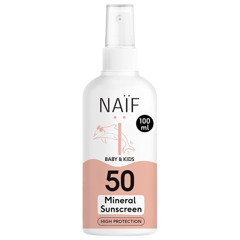 Naif Zonnebrand Spray Baby En Kids SPF50 100ml Naif