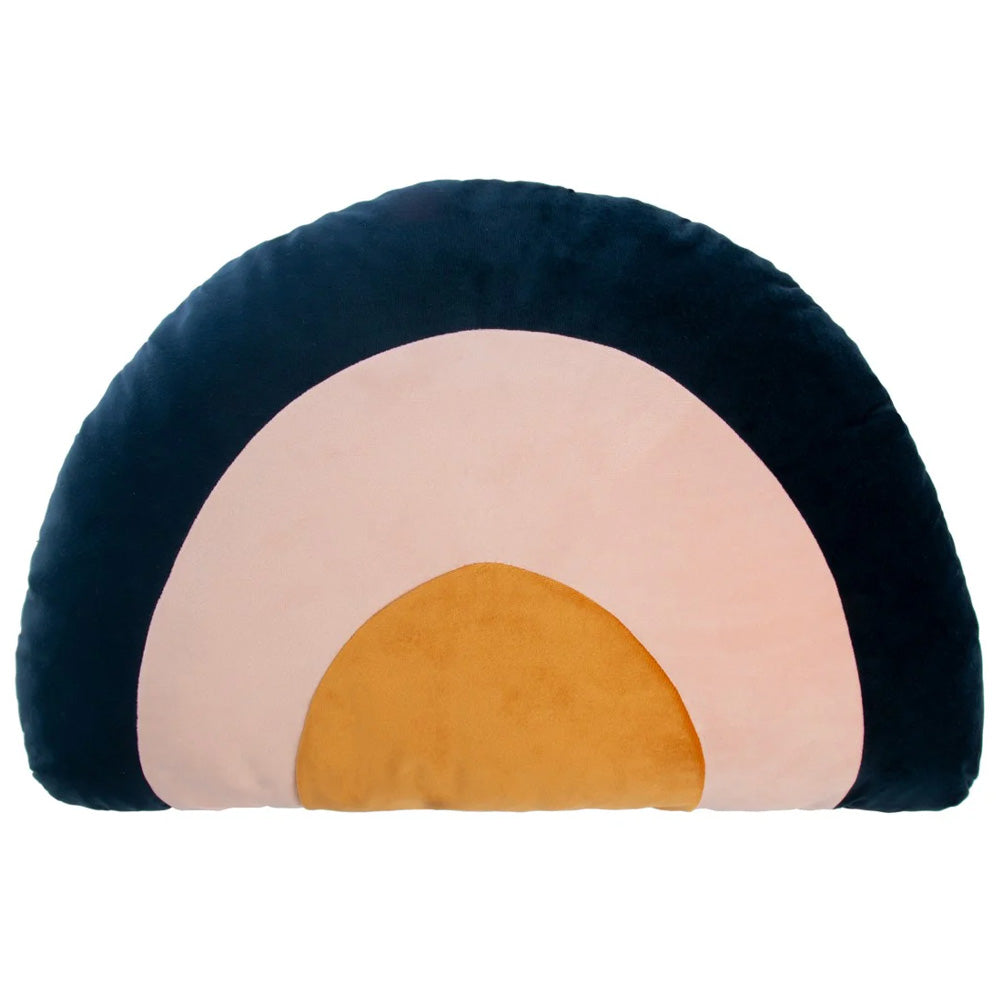 Nobodinoz Kussen Regenboog Velvet Blauw Nobodinoz