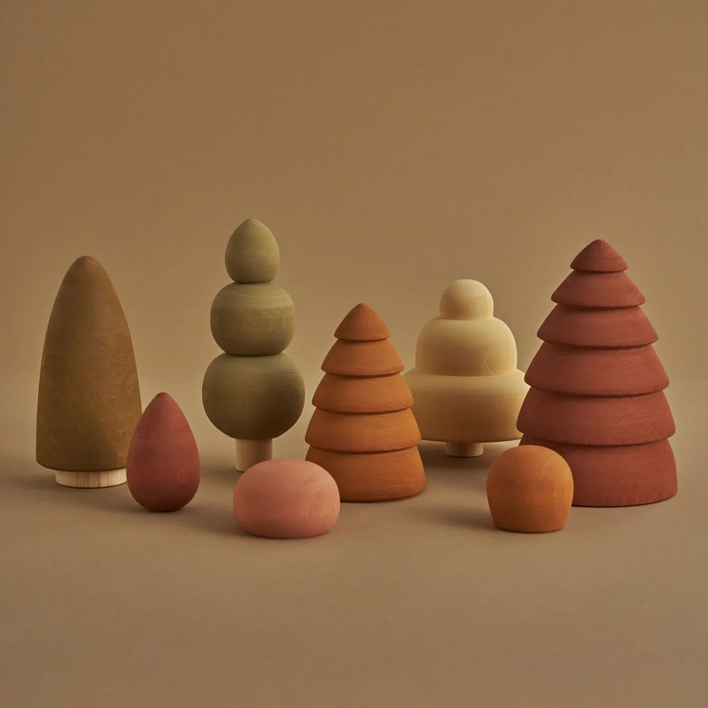 Raduga Grez Houten Bomen Set Herfst Raduga Grez