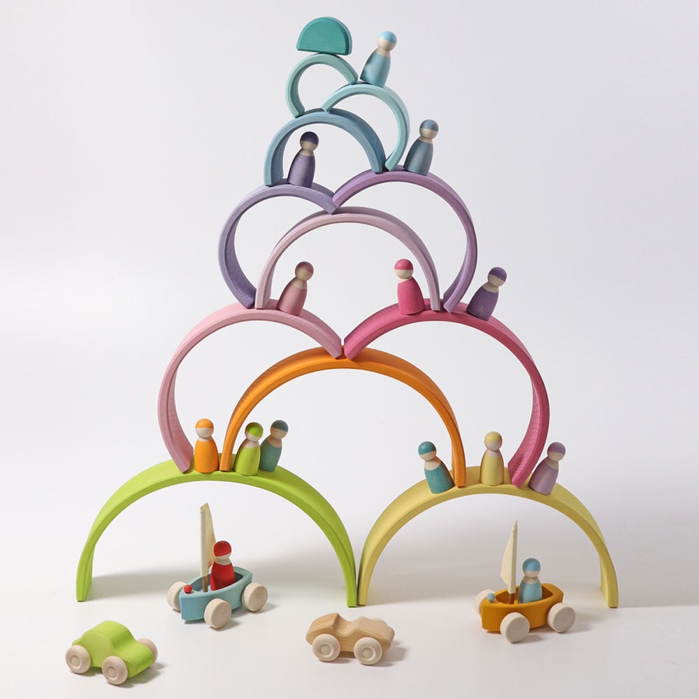 Speelgoedpakket Kinderopvang - Grimms Bouwset Pastel