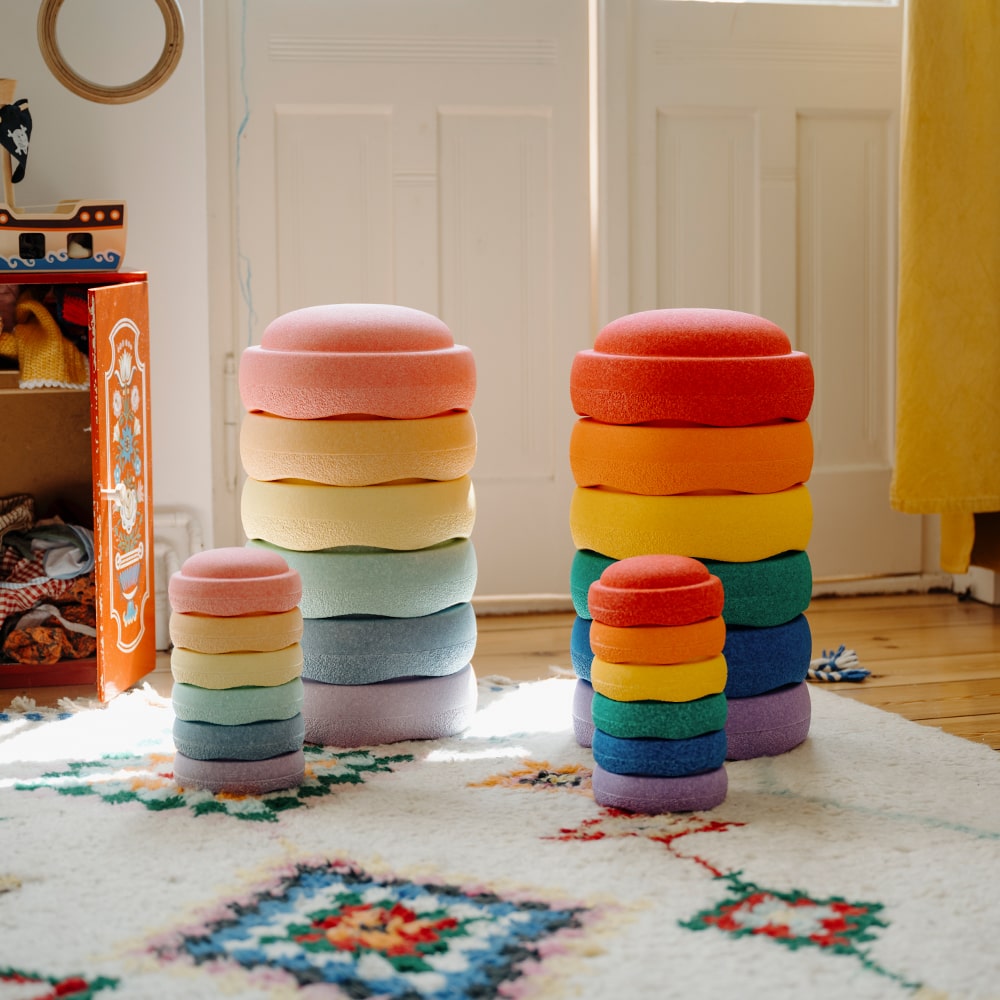 Stapelstein Original Mini Regenboog Classic - 6 Mini-stapelstenen Stapelstein