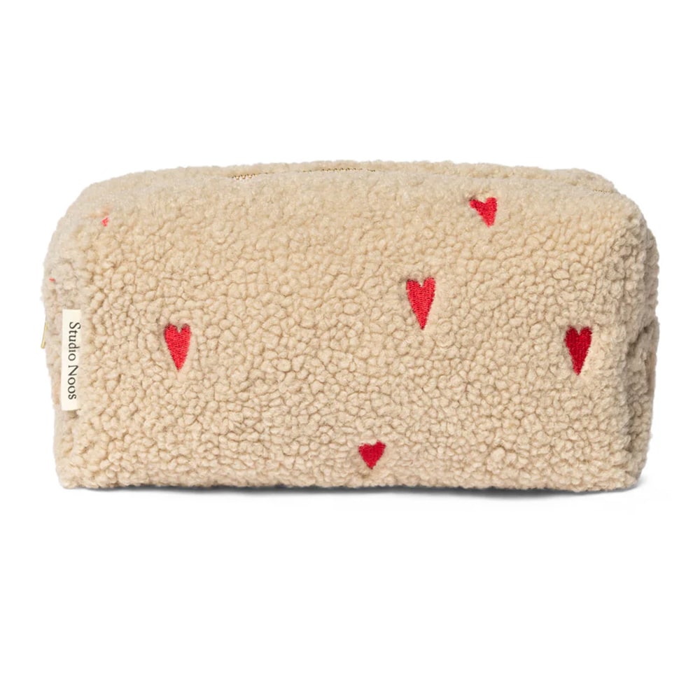 Studio Noos Etui - Ecru Hearts Teddy Studio Noos