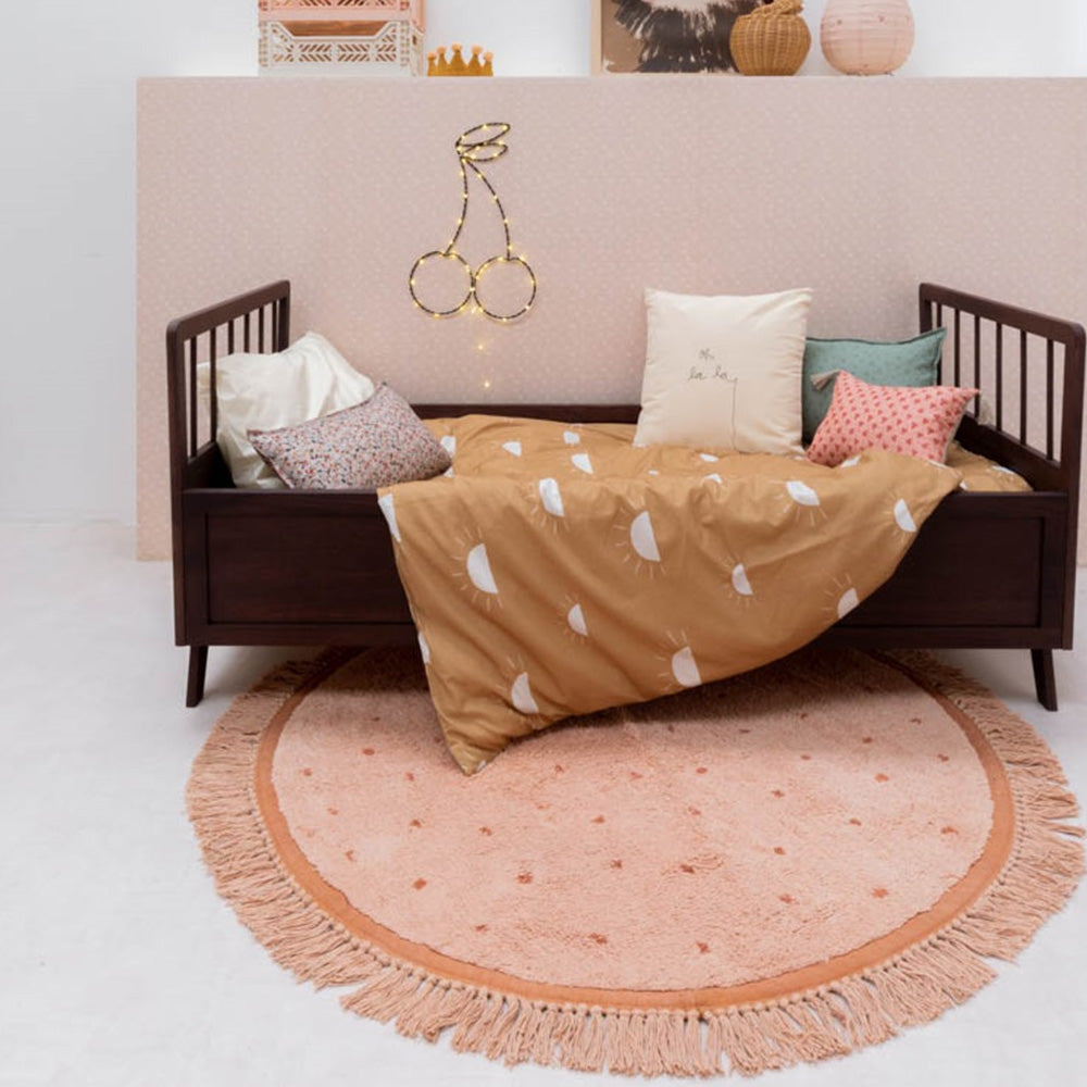 Tapis Petit Vloerkleed Juul Dots Pink 130x130cm Tapis Petit