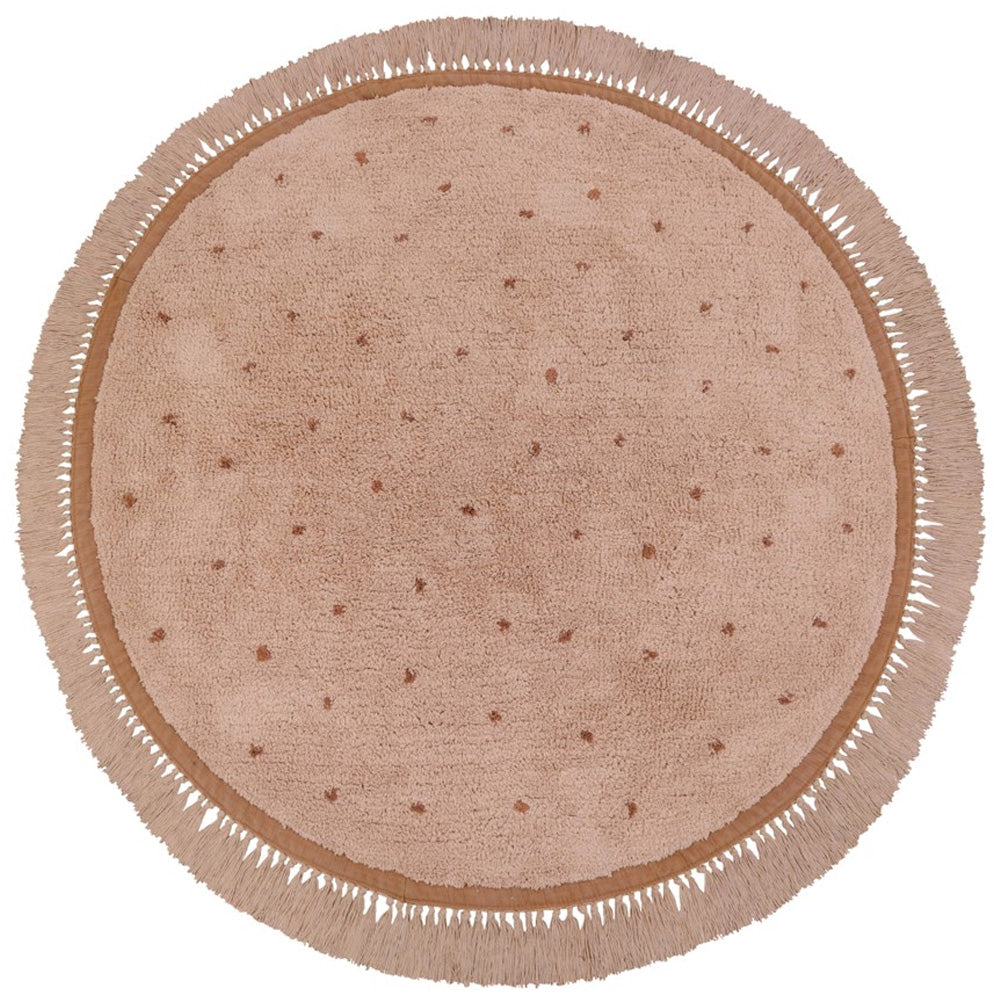Tapis Petit Vloerkleed Juul Dots Pink 130x130cm Tapis Petit