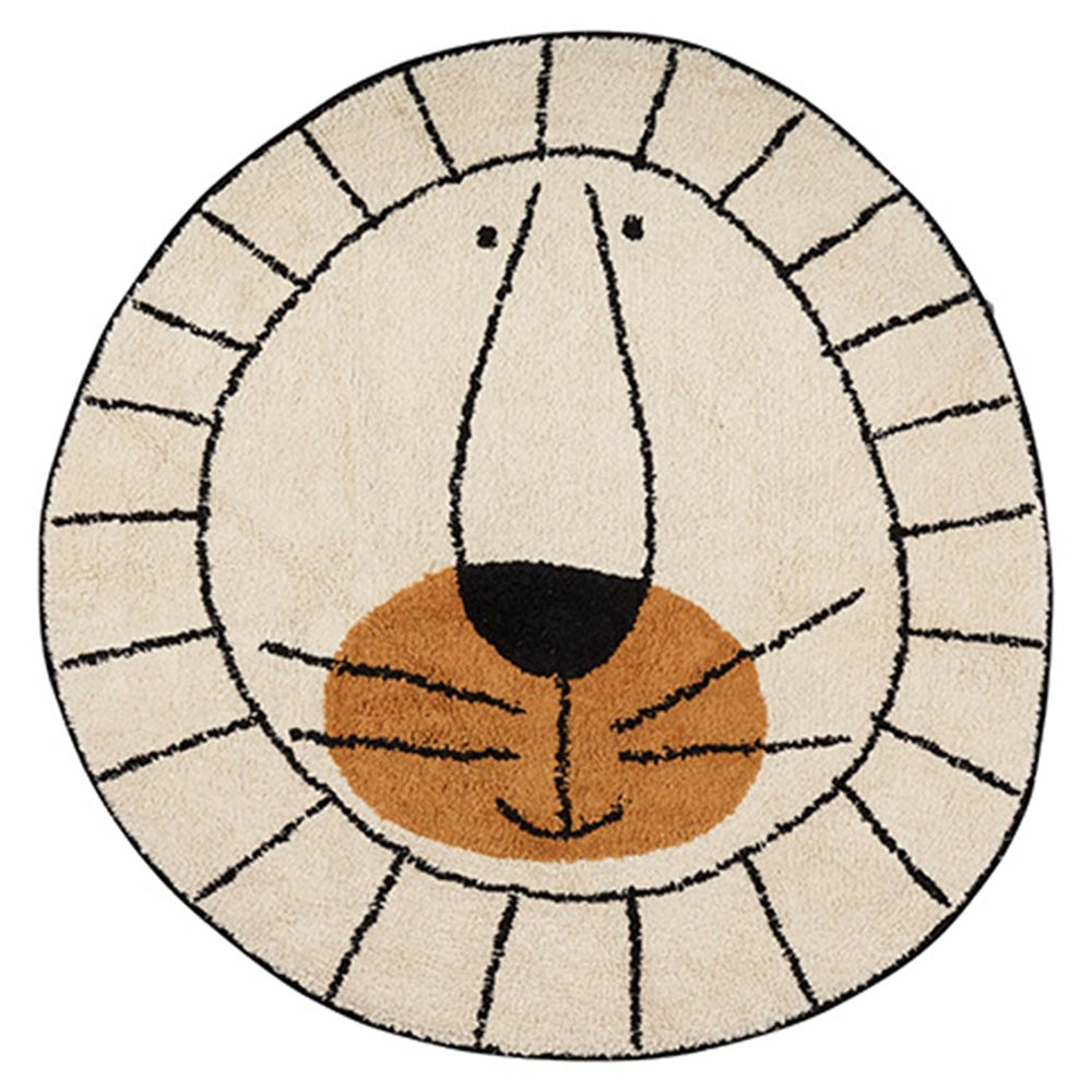 Tapis Petit Vloerkleed Lion Naturel 100x100cm Tapis Petit