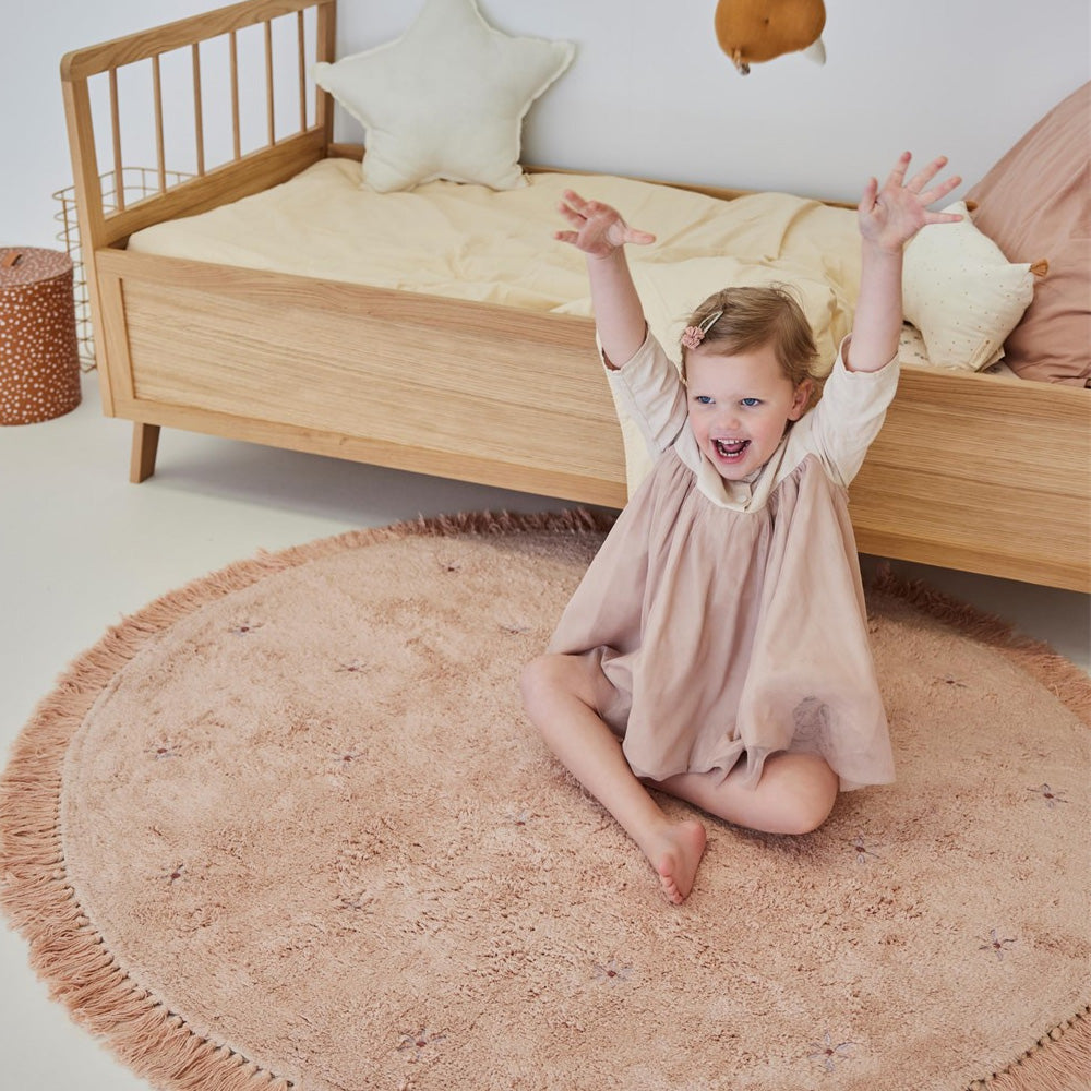 Tapis Petit Vloerkleed Nora Flower 130x130cm Tapis Petit