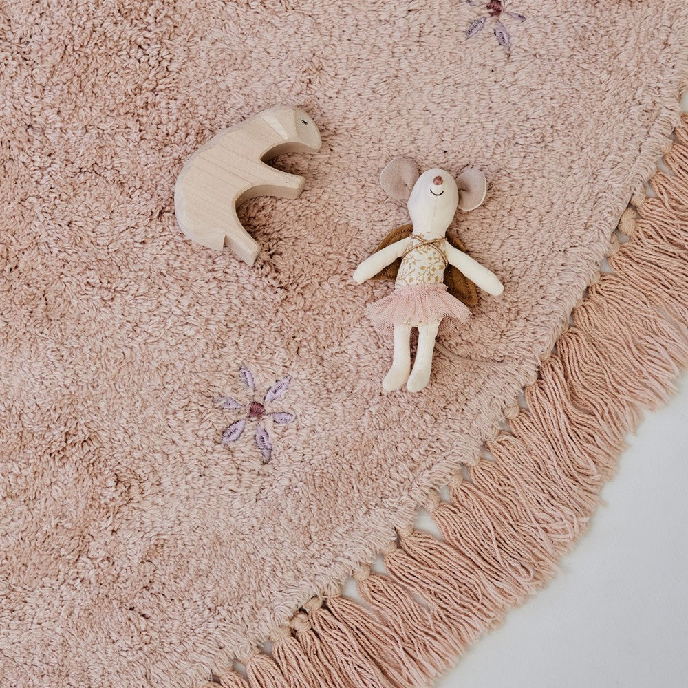 Tapis Petit Vloerkleed Nora Flower 130x130cm Tapis Petit