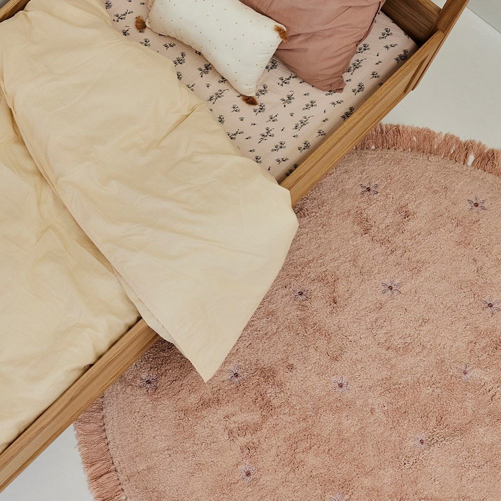 Tapis Petit Vloerkleed Nora Flower 130x130cm Tapis Petit