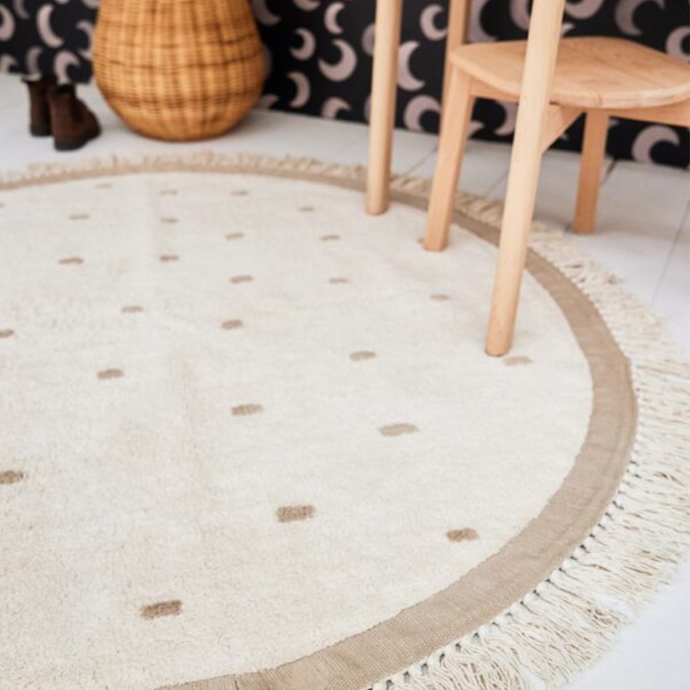 Tapis Petit Vloerkleed Puck Dots 130x130 Tapis Petit