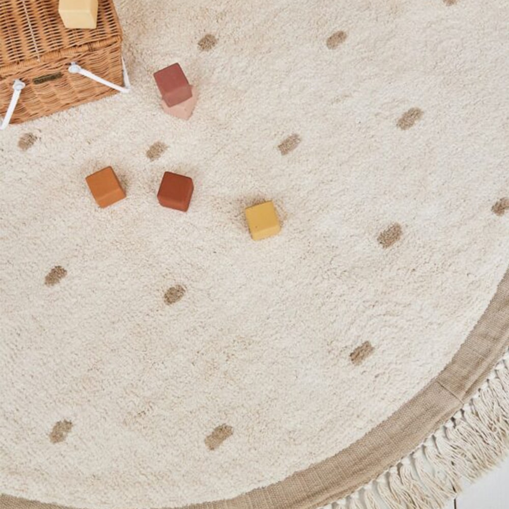 Tapis Petit Vloerkleed Puck Dots 130x130 Tapis Petit