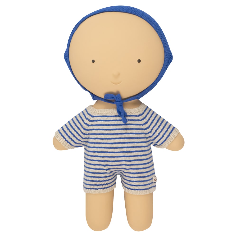 We Are Gommu Korte Onesie - Donkerblauw Gestreept