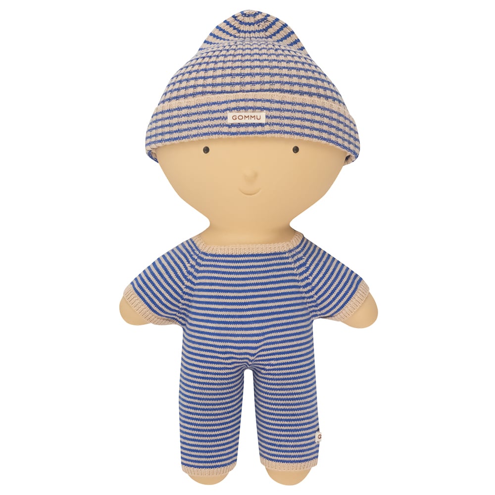 We Are Gommu Lange Onesie - Donkerblauw Gestreept