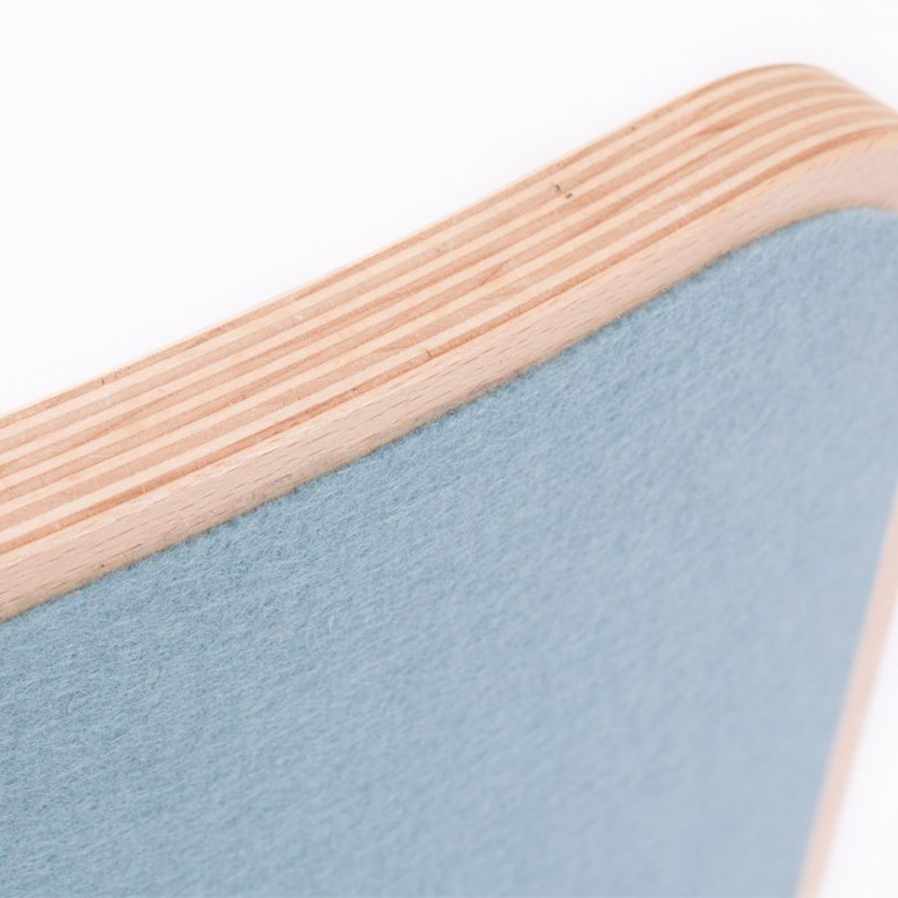 Wobbel Original blank Gelakt met Vilt